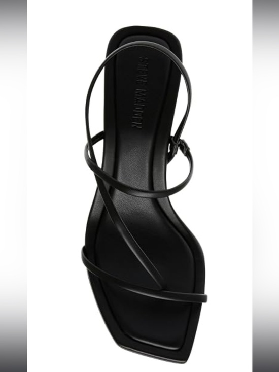 Steve Madden Shoes - Steve Madden Black Strappy Square-Toe Heels